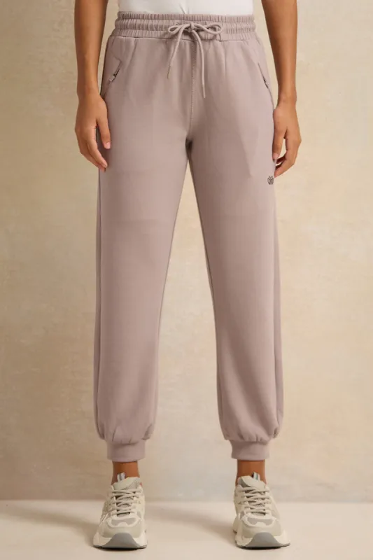Women Grey Printed Active Pants sold by Redtag