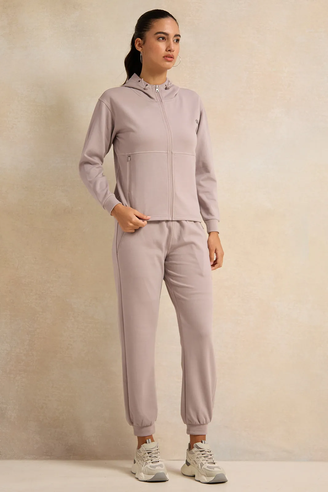 Women Grey Hooded Sweatshirt sold by Redtag product image thumbnail 2