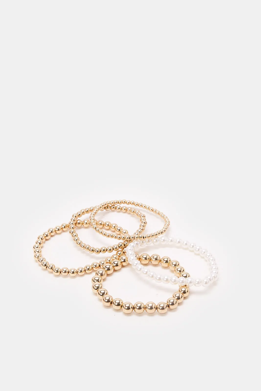 Women Gold Embellished Bracelet Set (4 Piece) sold by Redtag product image thumbnail 3