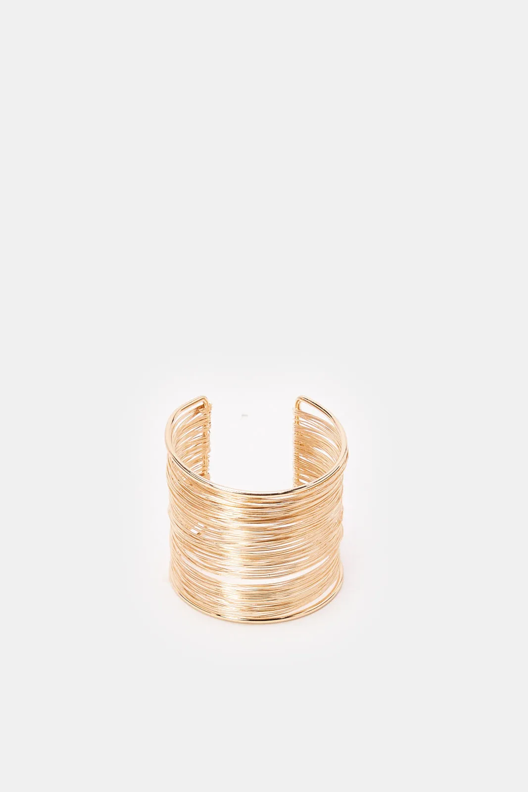 Women Gold Embellished Cuff Bracelet sold by Redtag