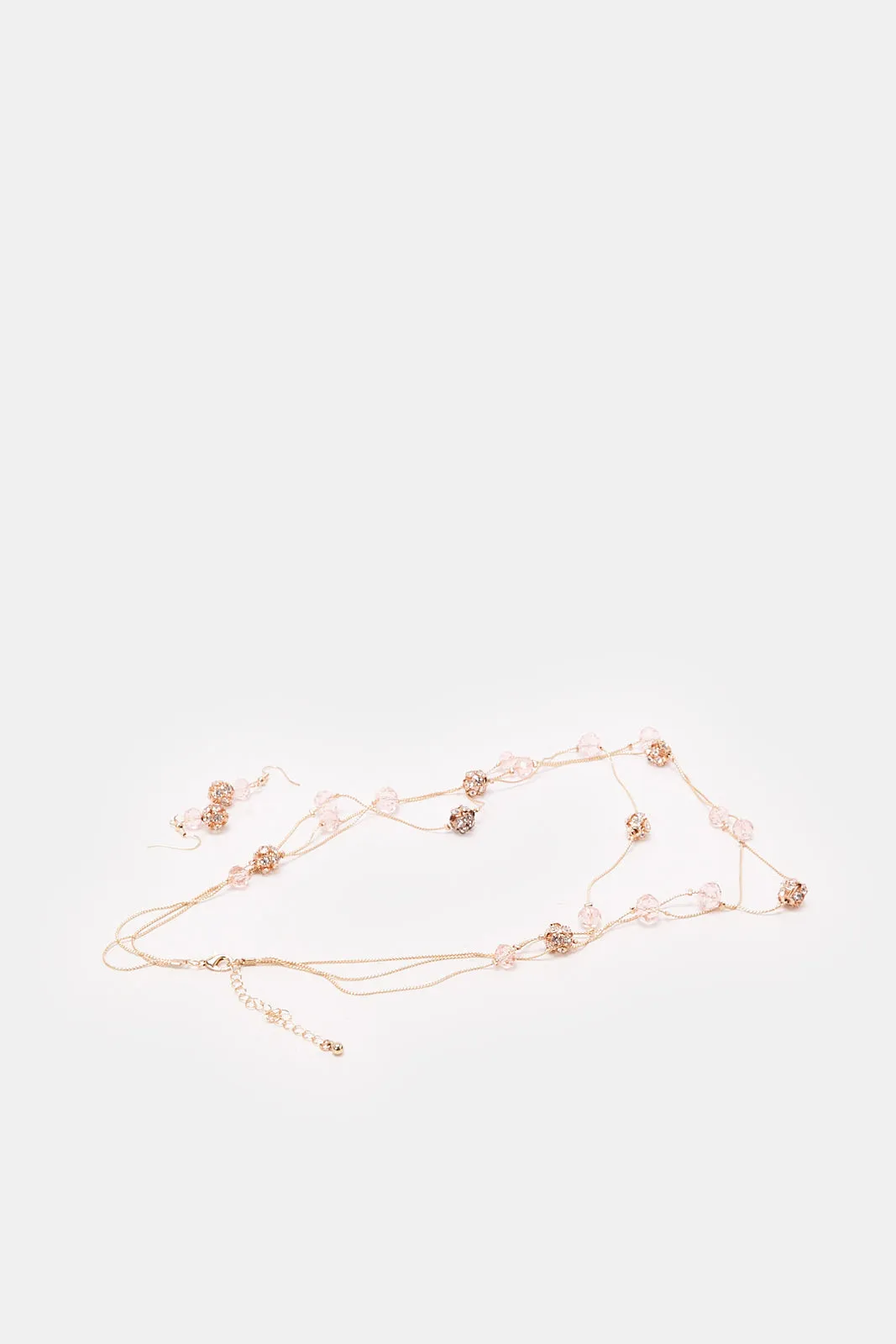 Women Gold Necklace And Earrings Set (2 Piece) sold by Redtag product image thumbnail 3