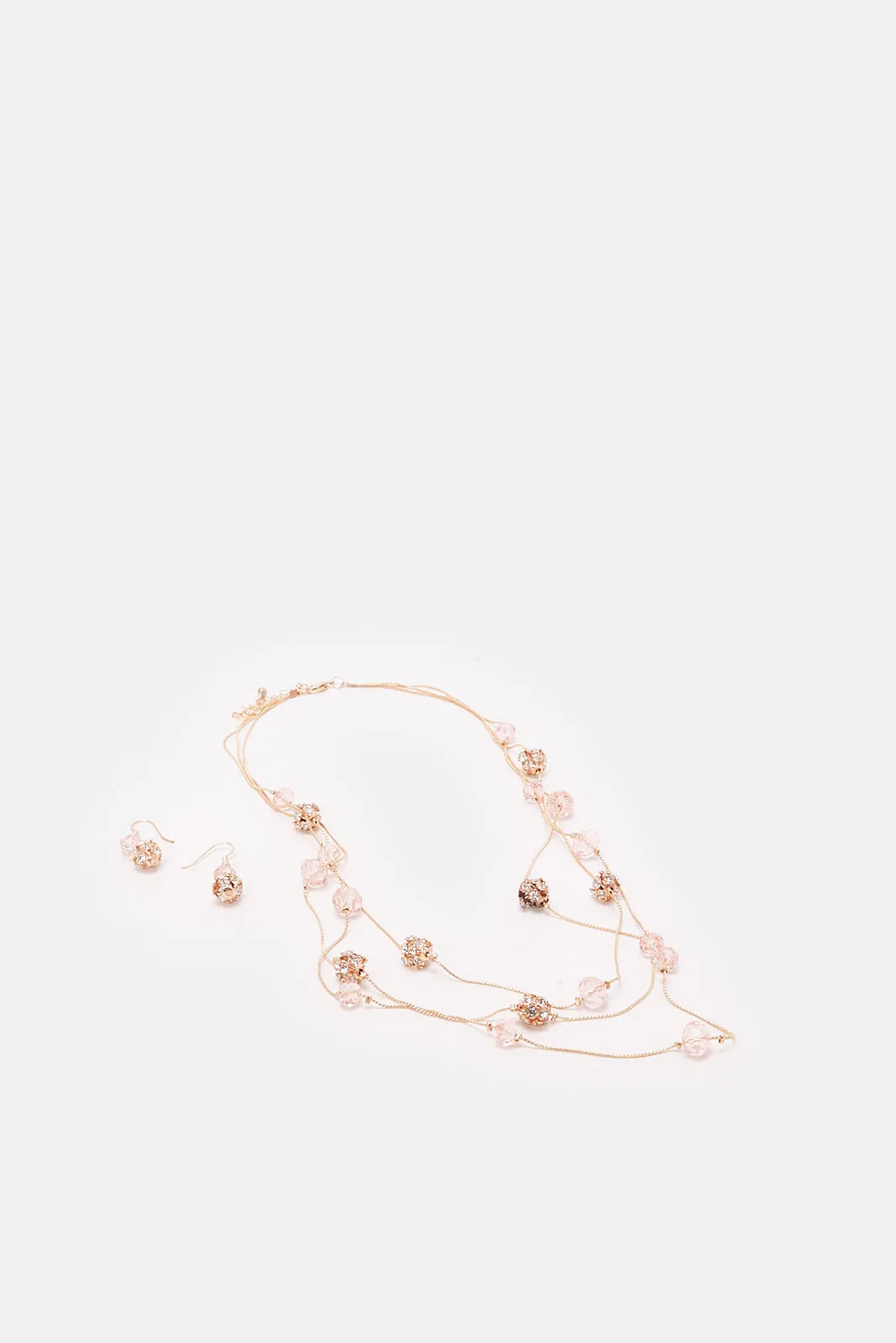 Women Gold Necklace And Earrings Set (2 Piece) sold by Redtag