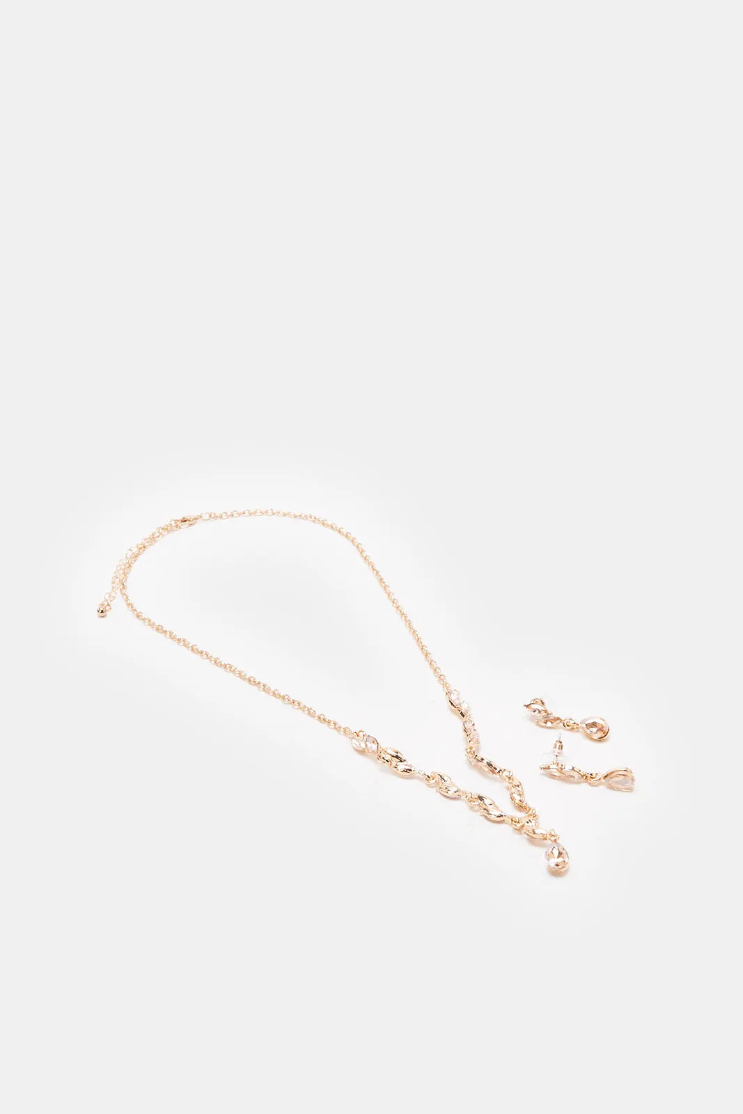 Women Gold Necklace And Earrings Set (2 Piece) sold by Redtag product image thumbnail 2