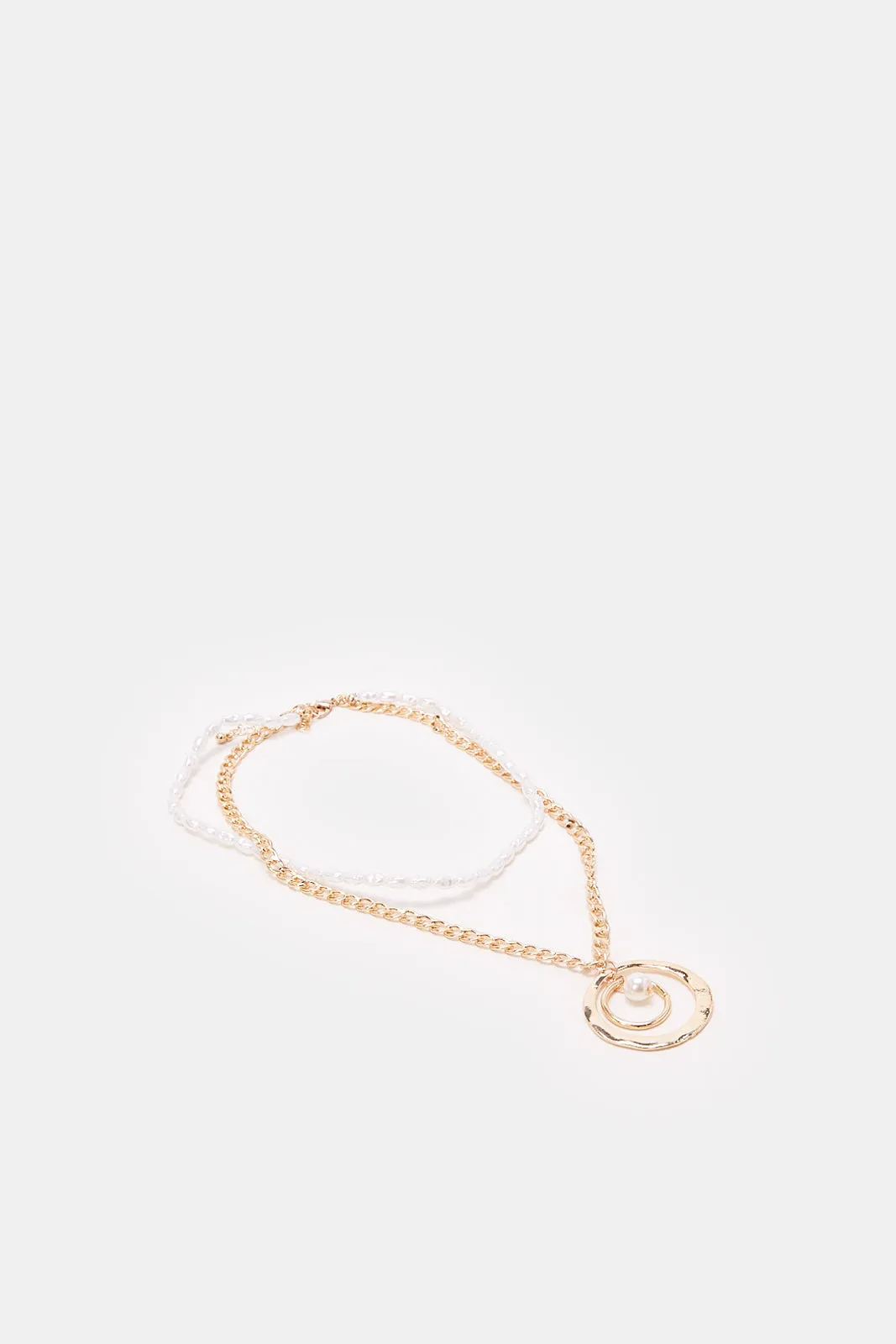 Women Gold Embellished Necklace sold by Redtag
