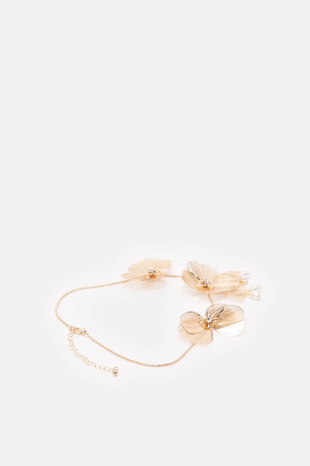 Women Gold Embellished Necklace sold by Redtag product image thumbnail 3