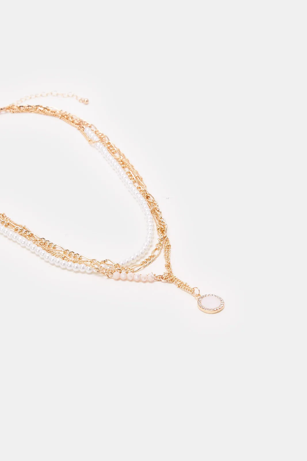 Women Gold Embellished Necklace sold by Redtag product image thumbnail 2