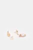 Women Gold Embellished Earrings (3 Piece) sold by Redtag