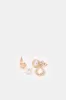 Women Gold Embellished Earrings (3 Piece) sold by Redtag