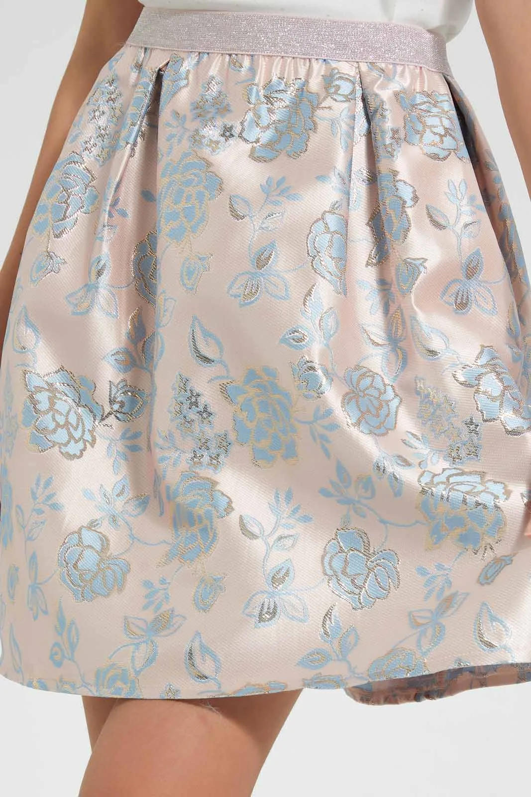 Pink Floral Skater Skirt sold by Redtag product image thumbnail 3