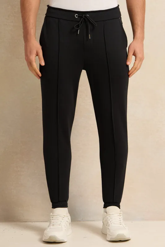 Men Black Jogger Pants sold by Redtag