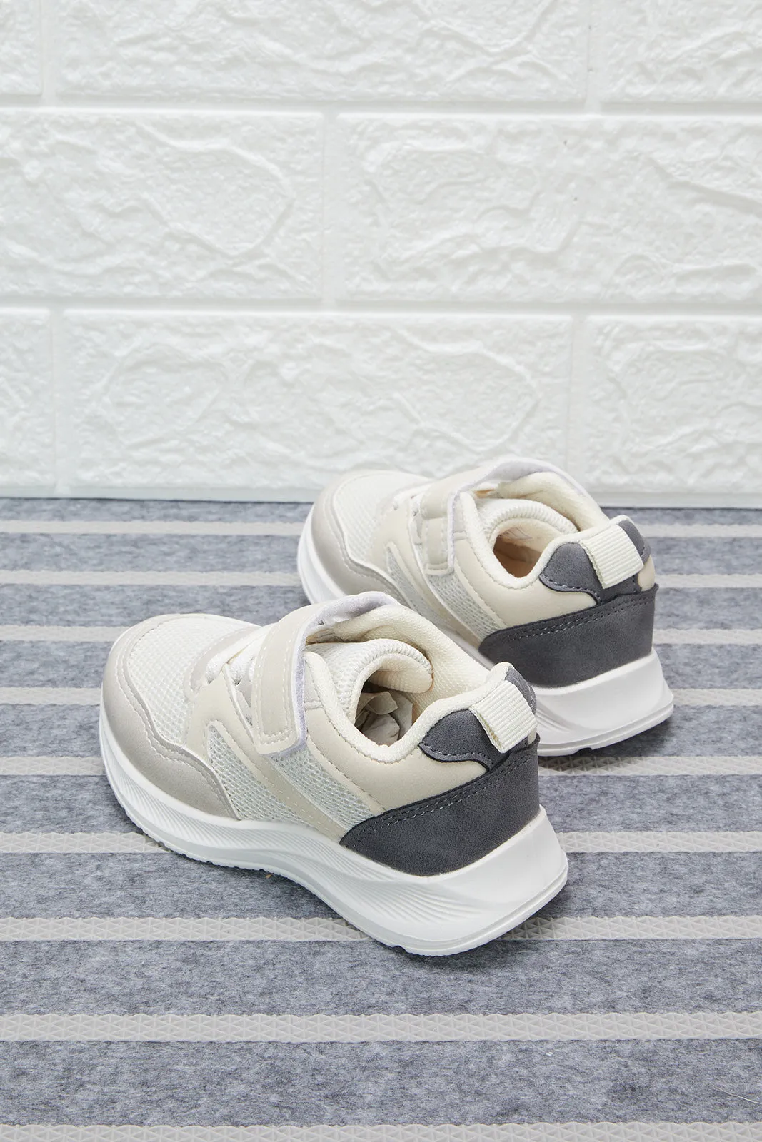 Beige Mesh Trainer sold by Redtag product image thumbnail 4