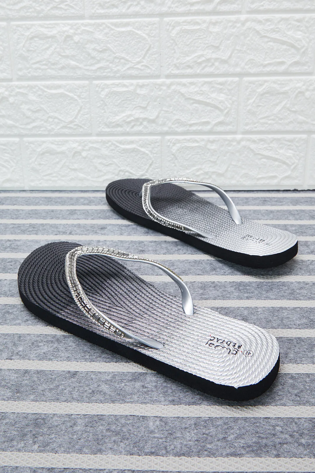 Black With Trim Flip Flop sold by Redtag product image thumbnail 4