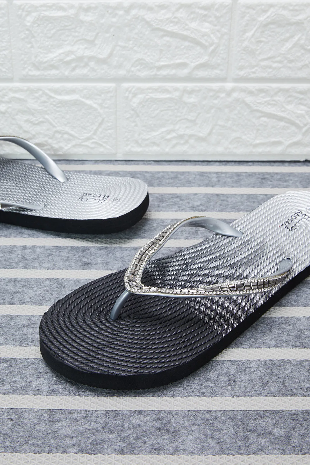 Black With Trim Flip Flop sold by Redtag product image thumbnail 3