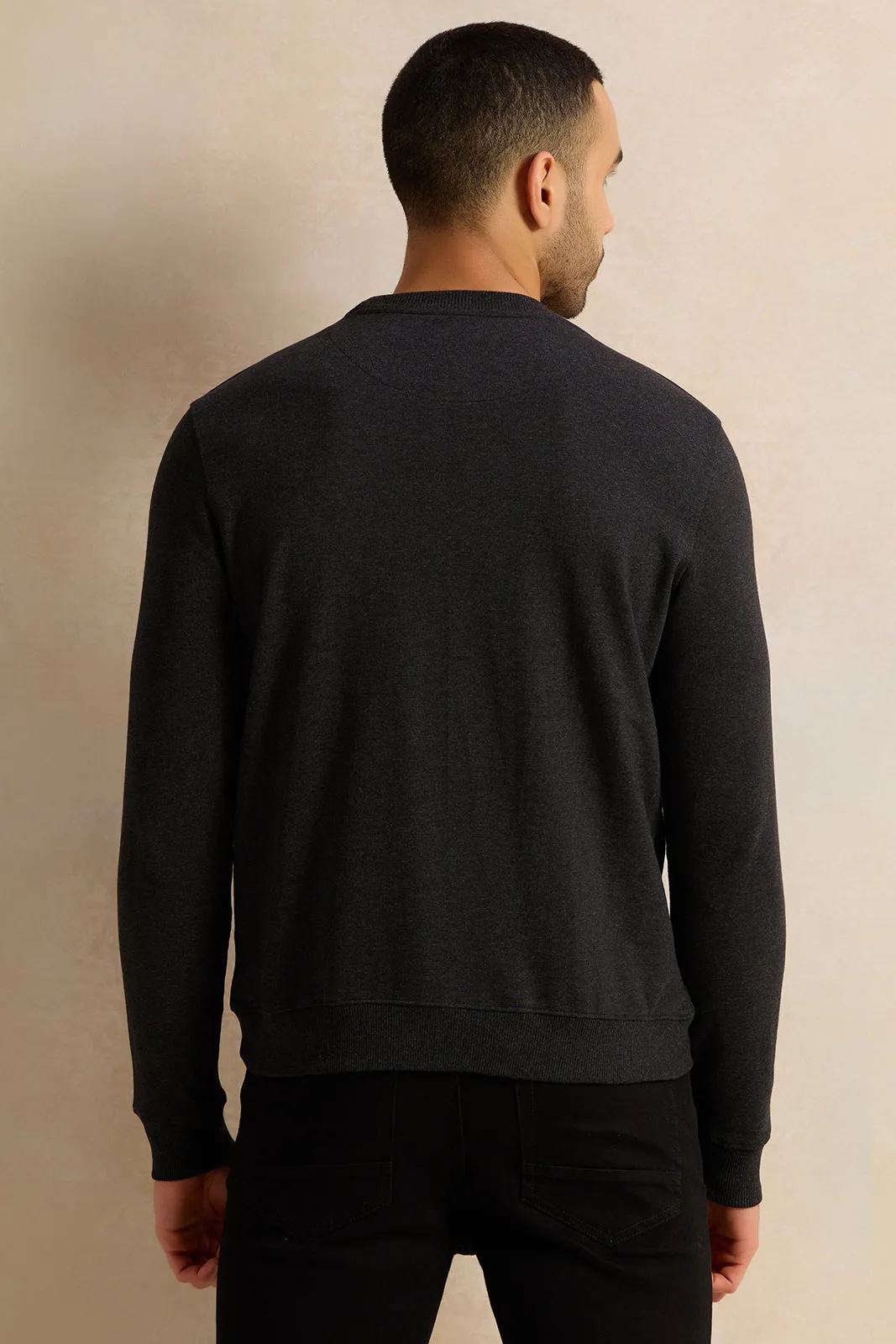 Mens Crew Neck Seatshirt sold by Redtag product image thumbnail 3