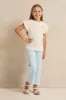 Girls White Floral Print T-Shirt sold by Redtag