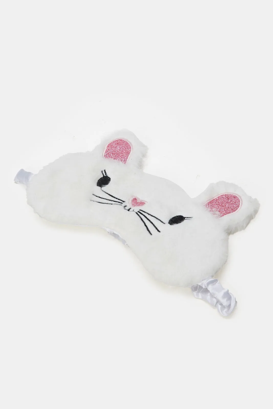 Women Cat Embellished White Eye Mask sold by Redtag product image thumbnail 3