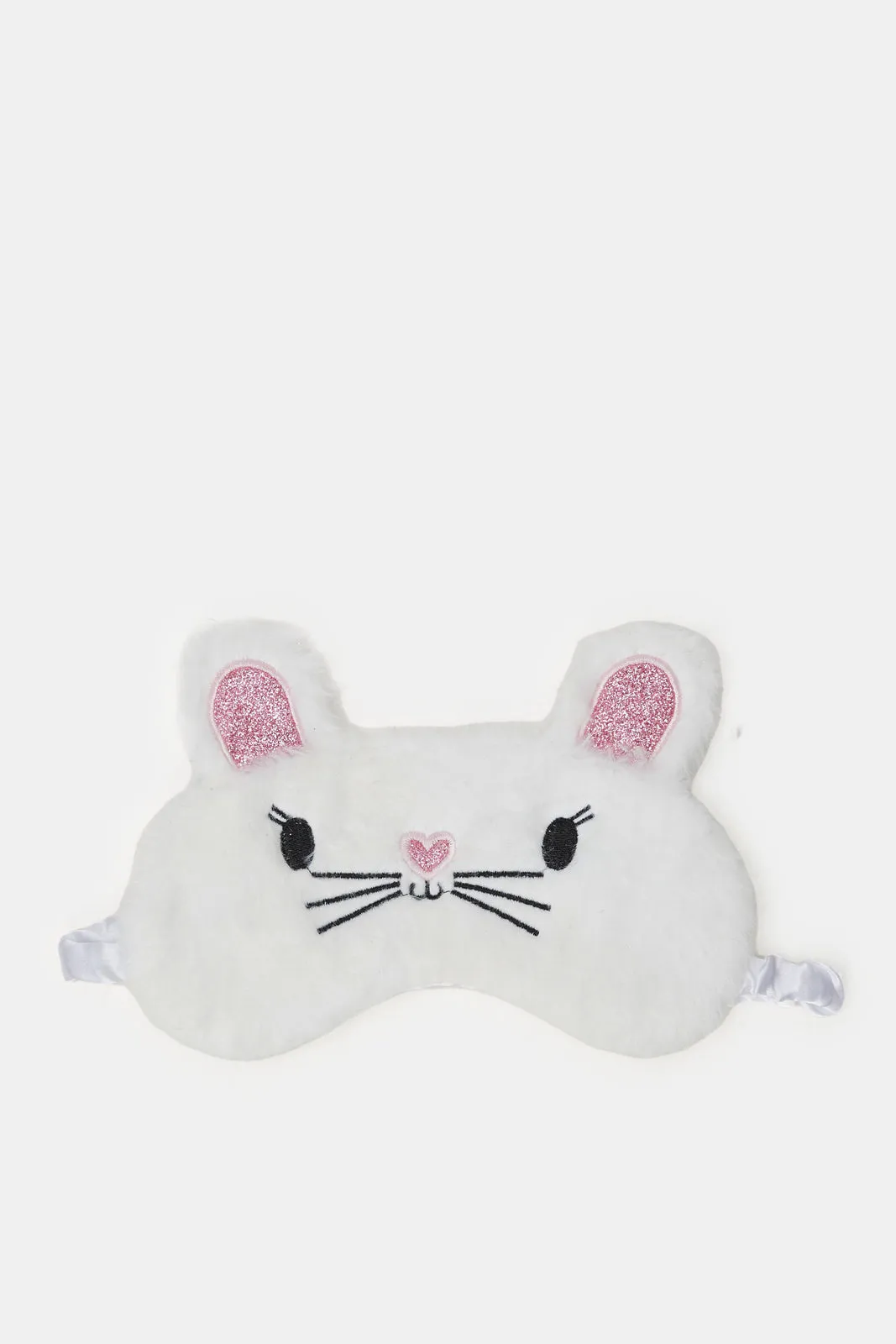 Women Cat Embellished White Eye Mask sold by Redtag product image thumbnail 2