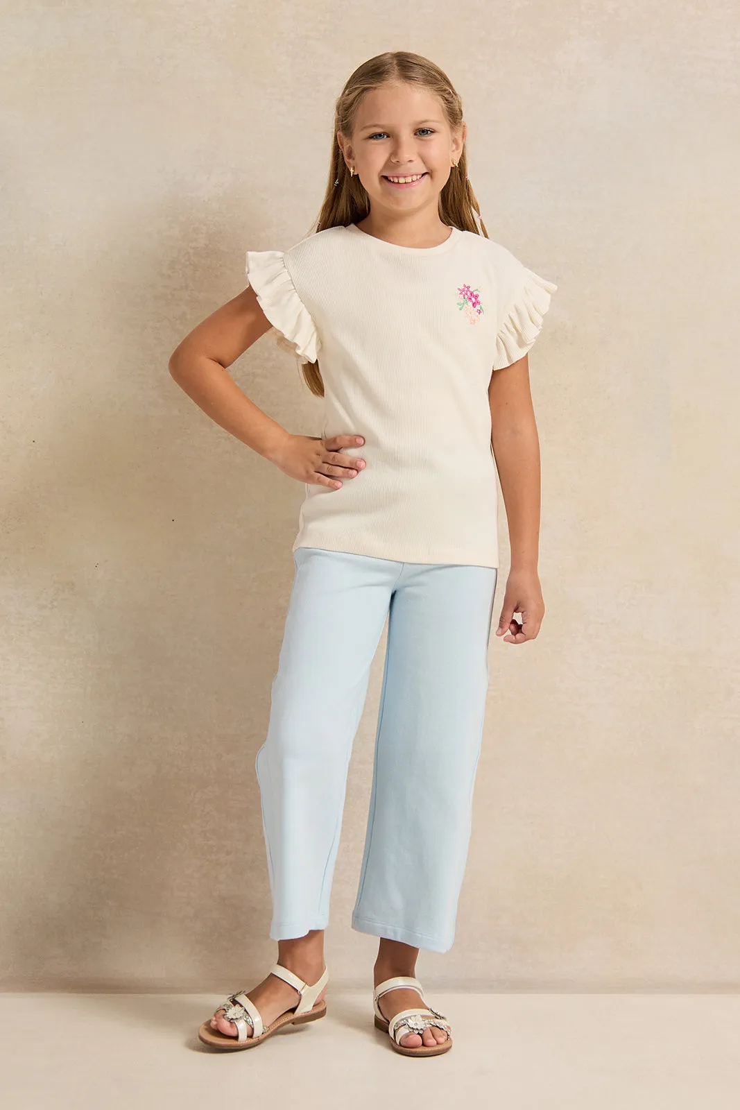 Blue Cut & Sew Wideleg Active Track Pants:Blue sold by Redtag product image thumbnail 2