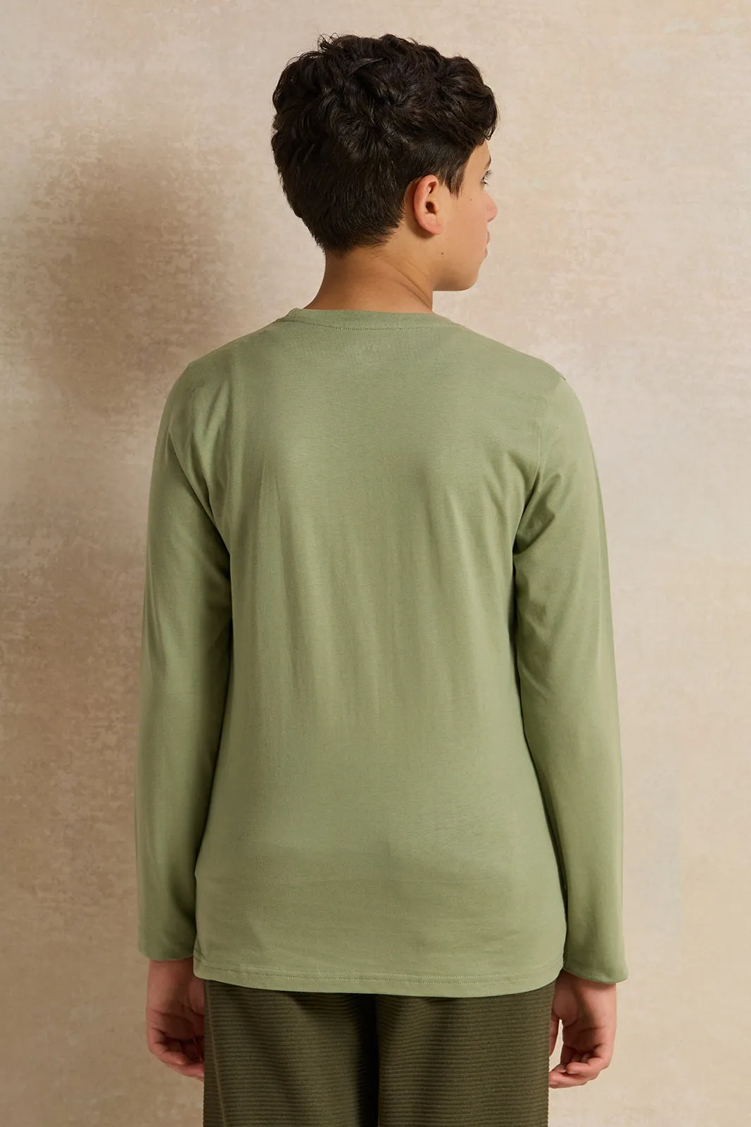 Senior Boys Green New Generation T-Shirt sold by Redtag product image thumbnail 3
