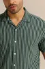 Men Blue Striped Casual Shirt sold by Redtag