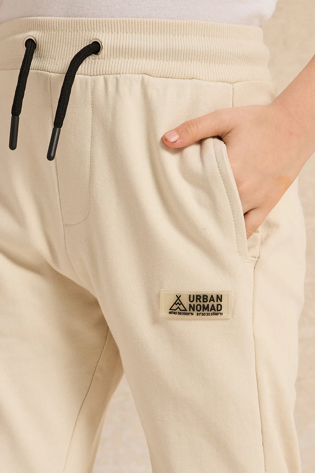 Boys Beige Printed Active Pants sold by Redtag product image thumbnail 4