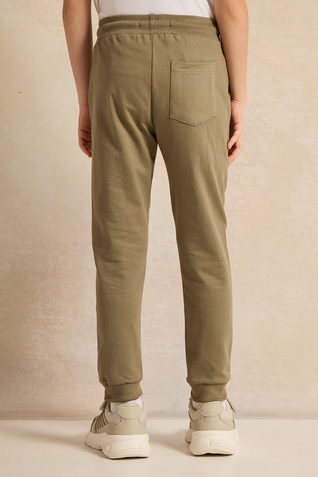 Boys Olive Printed Active Pants sold by Redtag product image thumbnail 3