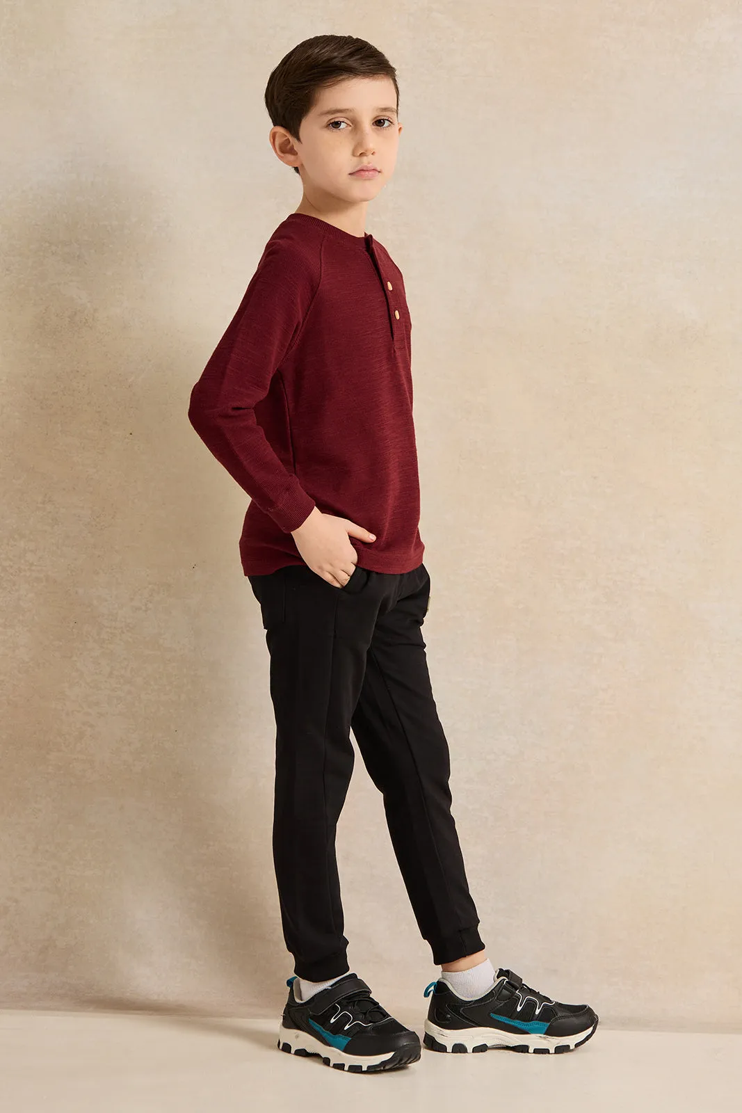 Boys Black Printed Active Pants sold by Redtag product image thumbnail 2