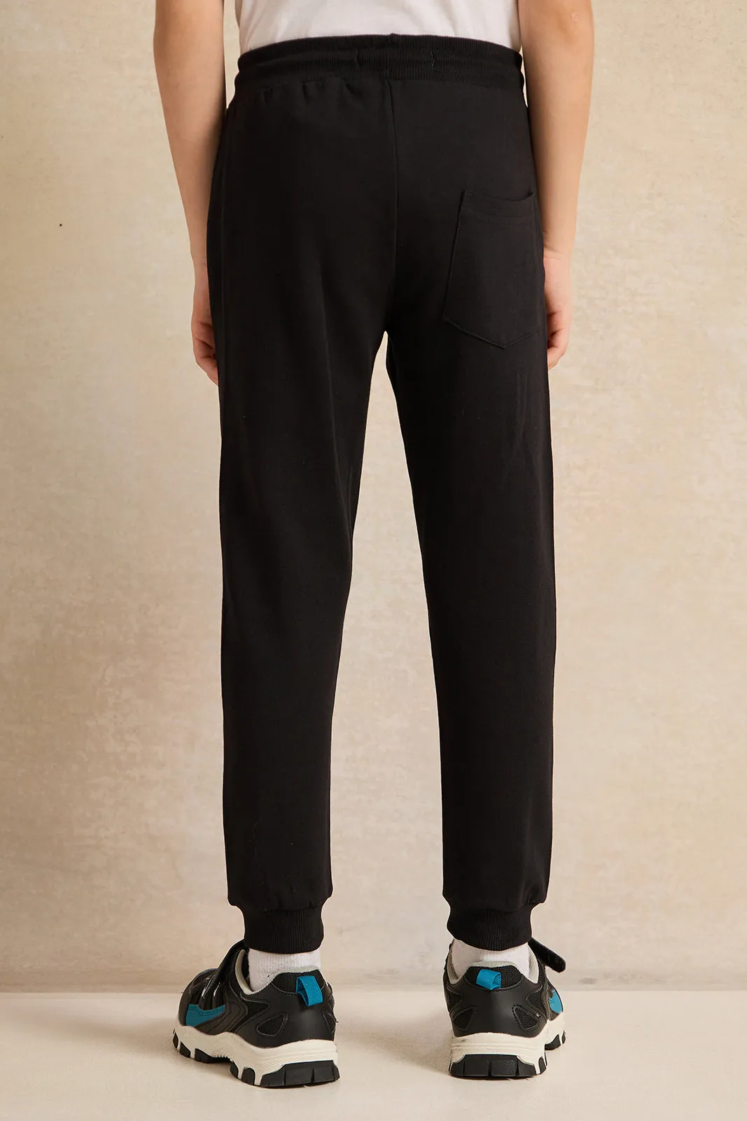 Boys Black Printed Active Pants sold by Redtag product image thumbnail 3