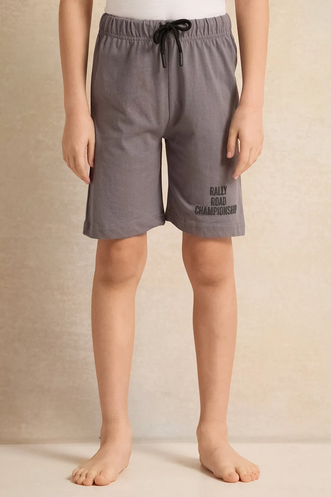 Boys Grey Printed Pyjama Set (2 Piece) sold by Redtag product image thumbnail 3