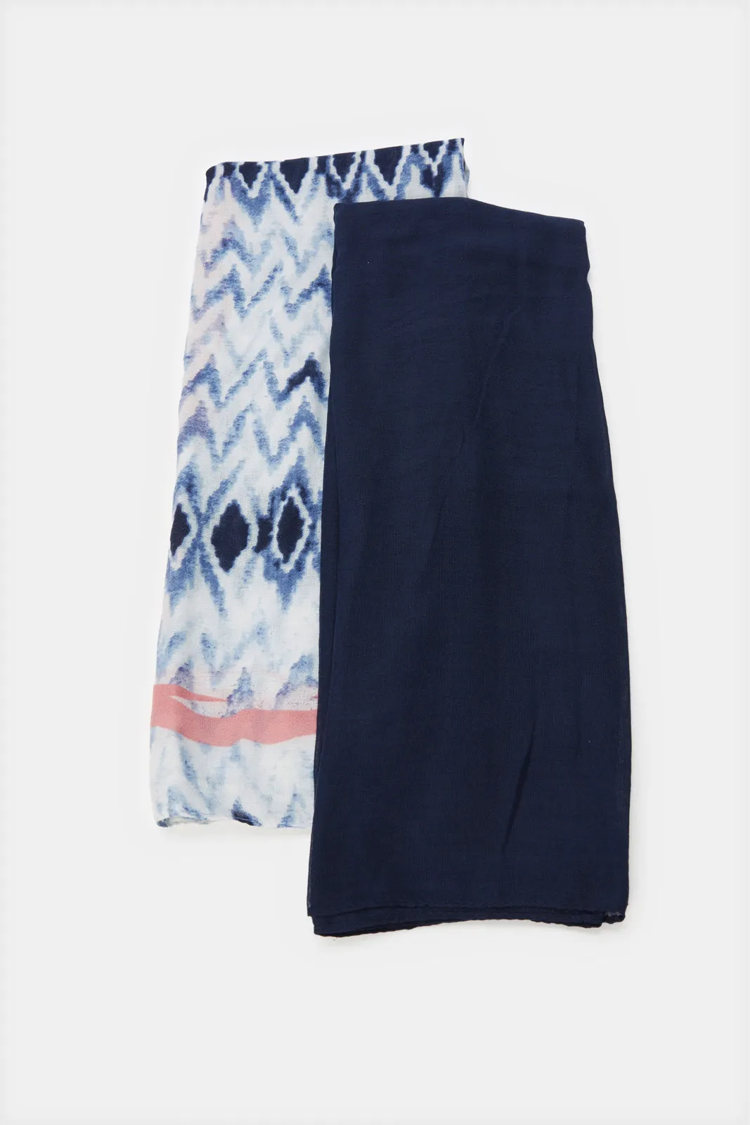 Women Grey And Black Scarf Set (Pack of 2) sold by Redtag