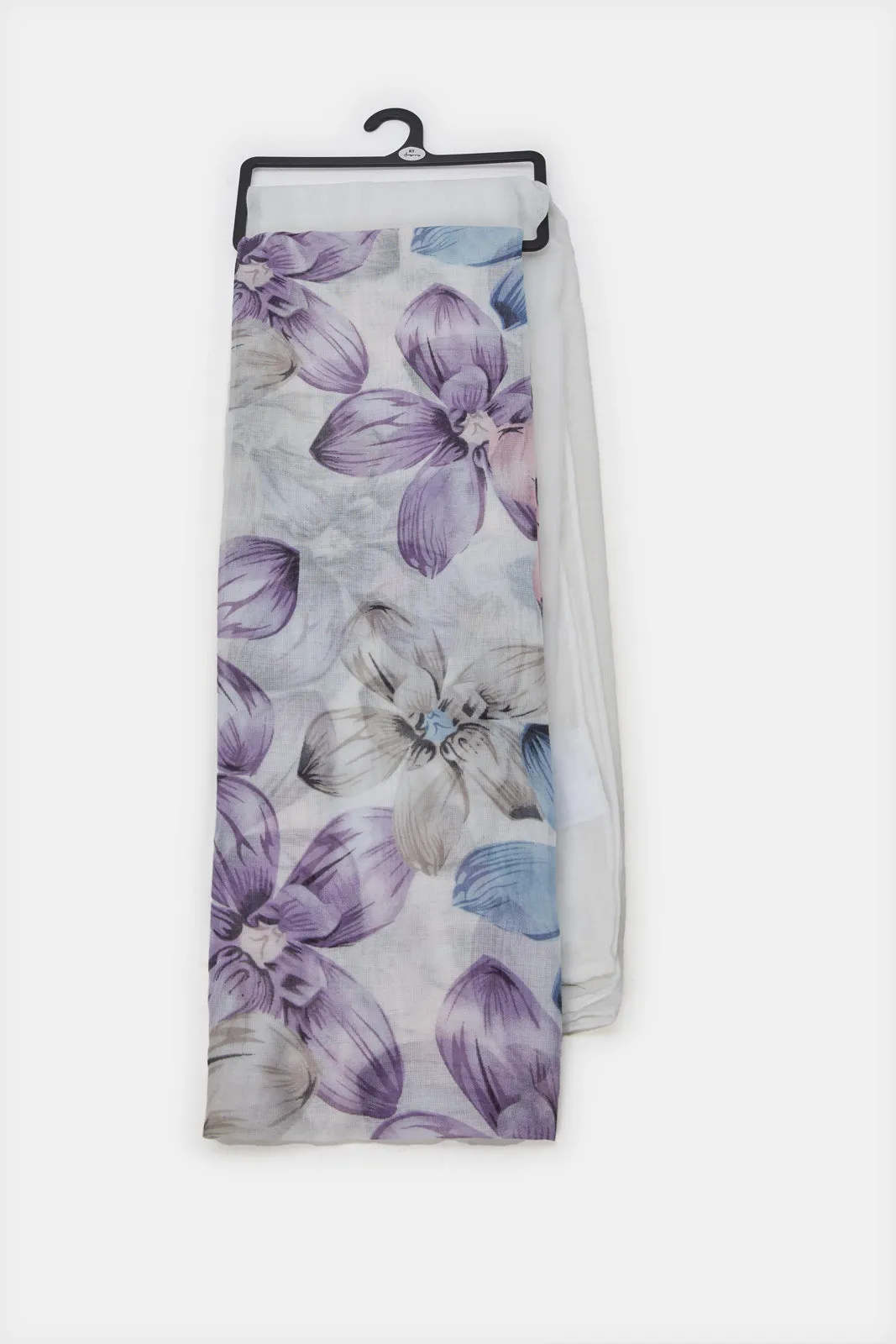 Women Grey Solid And Printed Scarf Set (Pack of 2) sold by Redtag product image thumbnail 2