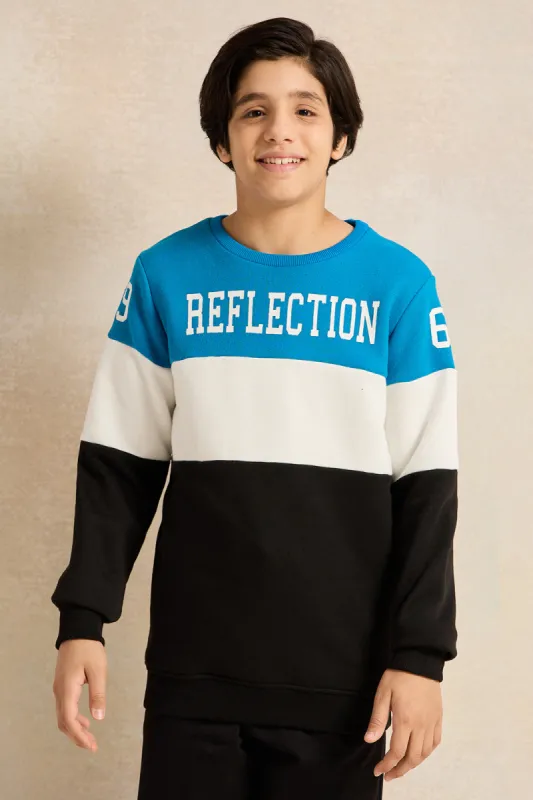 Senior Boys Multicolour Printed Sweatshirt sold by Redtag