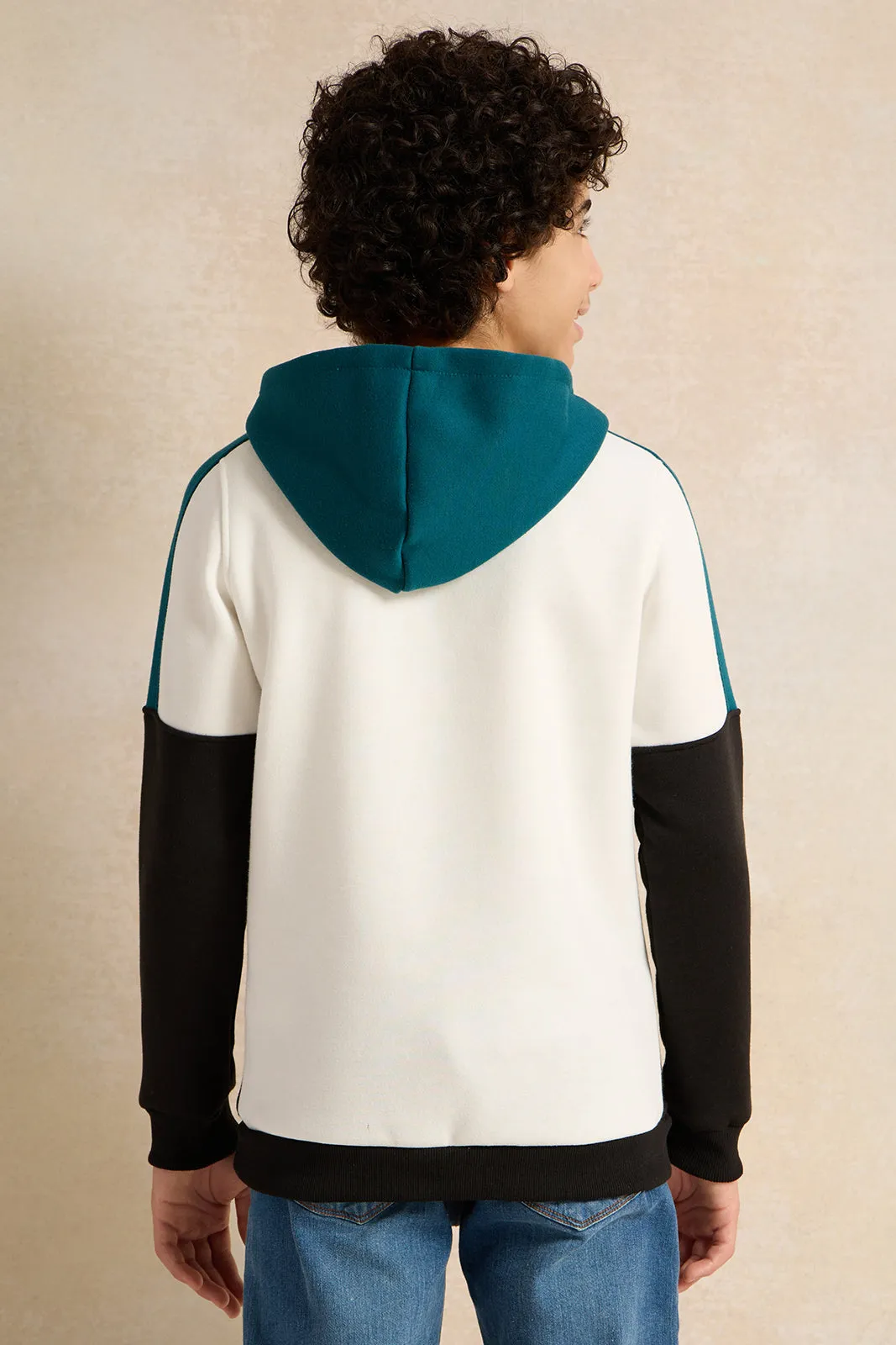 Senior Boys Assorted Hooded Colour Block Sweatshirt sold by Redtag product image thumbnail 3
