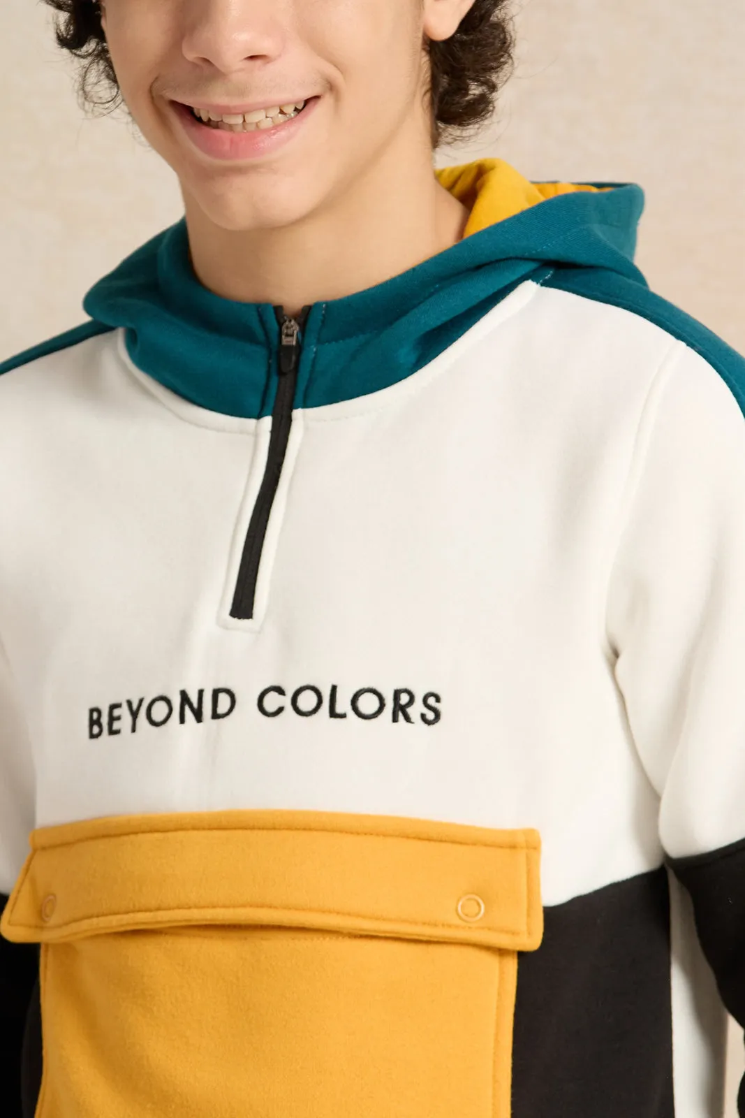 Senior Boys Assorted Hooded Colour Block Sweatshirt sold by Redtag product image thumbnail 4