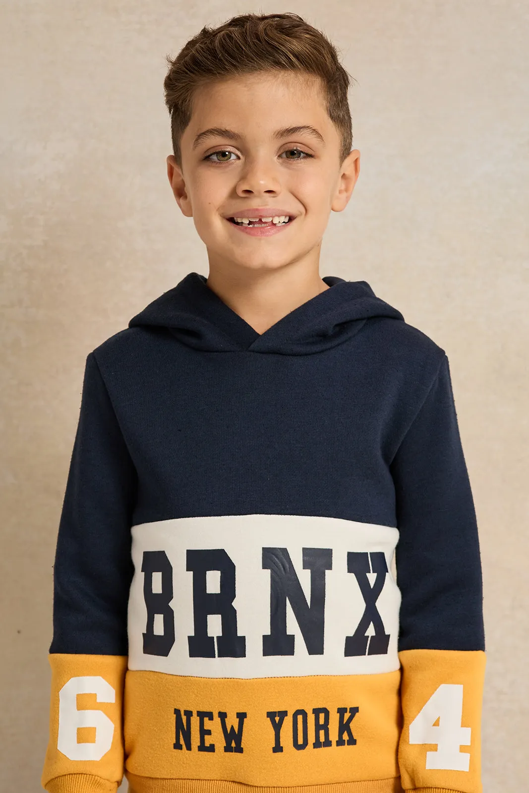 Boys Multicolour Hooded Sweatshirt sold by Redtag product image thumbnail 4
