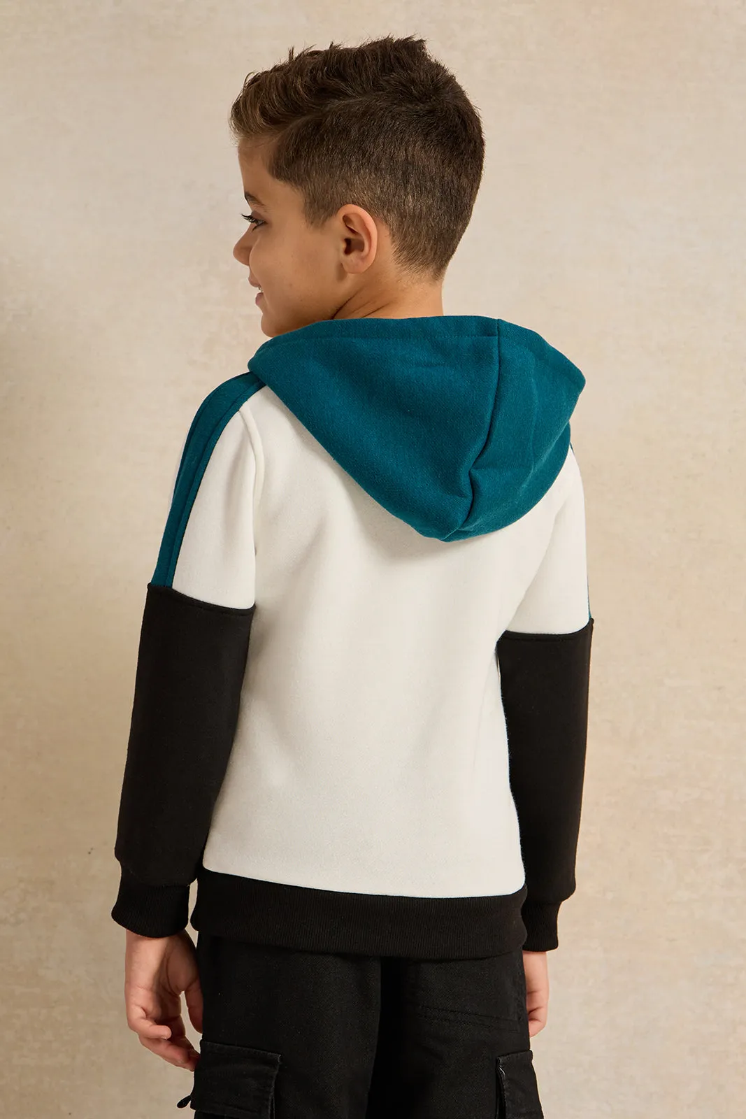 Boys Multicolour Hooded Sweatshirt sold by Redtag product image thumbnail 3