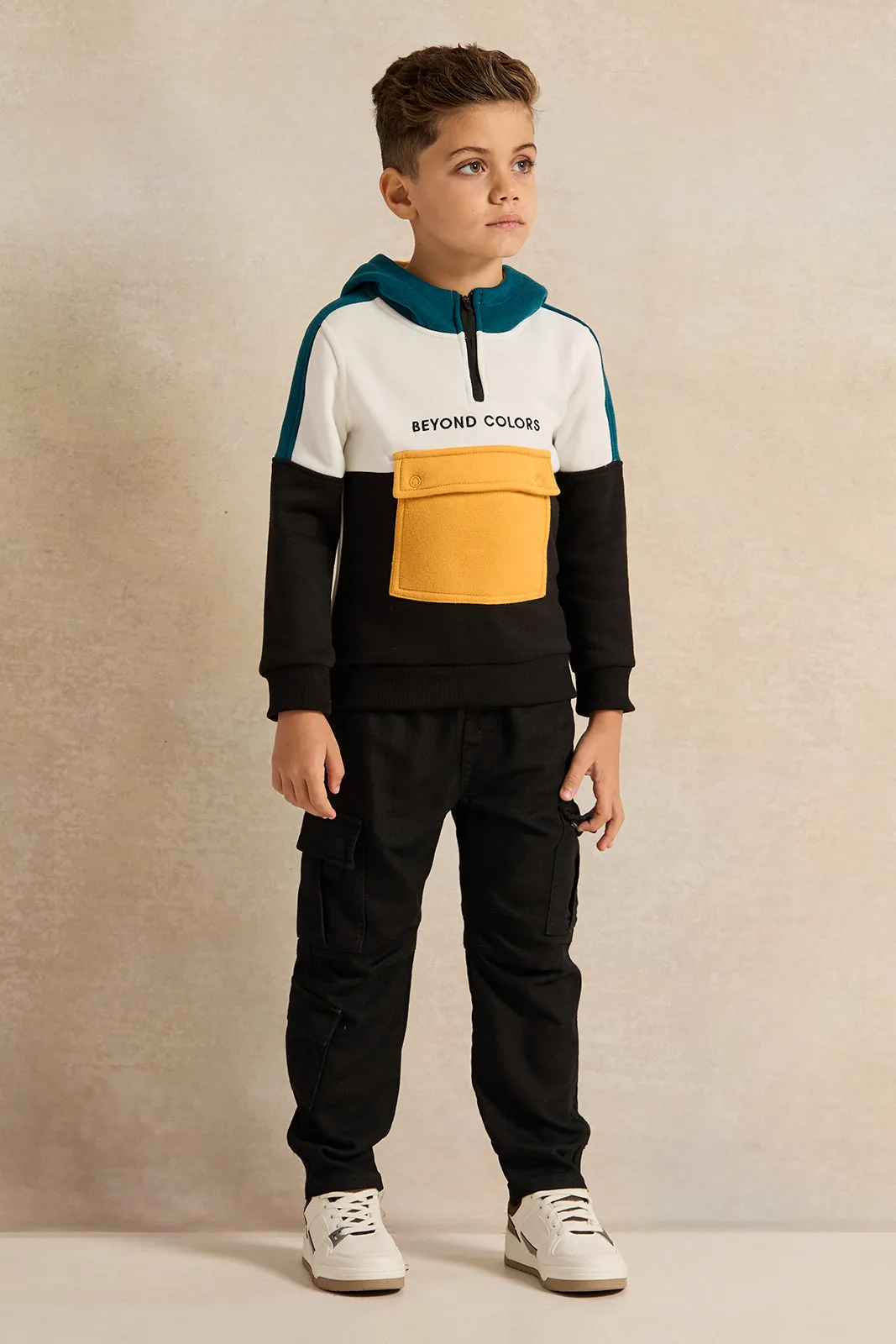 Boys Multicolour Hooded Sweatshirt sold by Redtag product image thumbnail 2