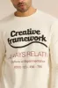 Men Ivory Printed Sweatshirt sold by Redtag