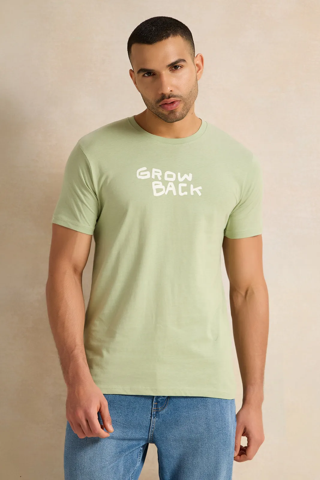 Men Mint Graphic T-Shirt sold by Redtag