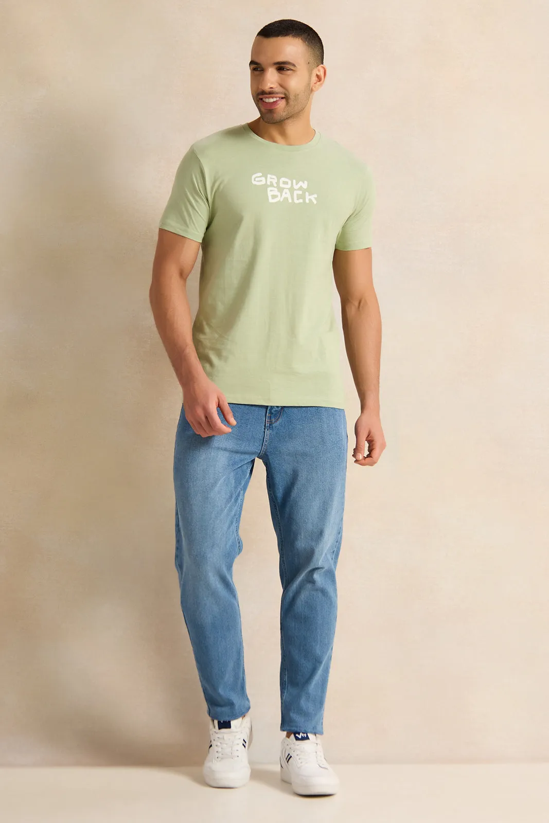 Men Mint Graphic T-Shirt sold by Redtag product image thumbnail 2