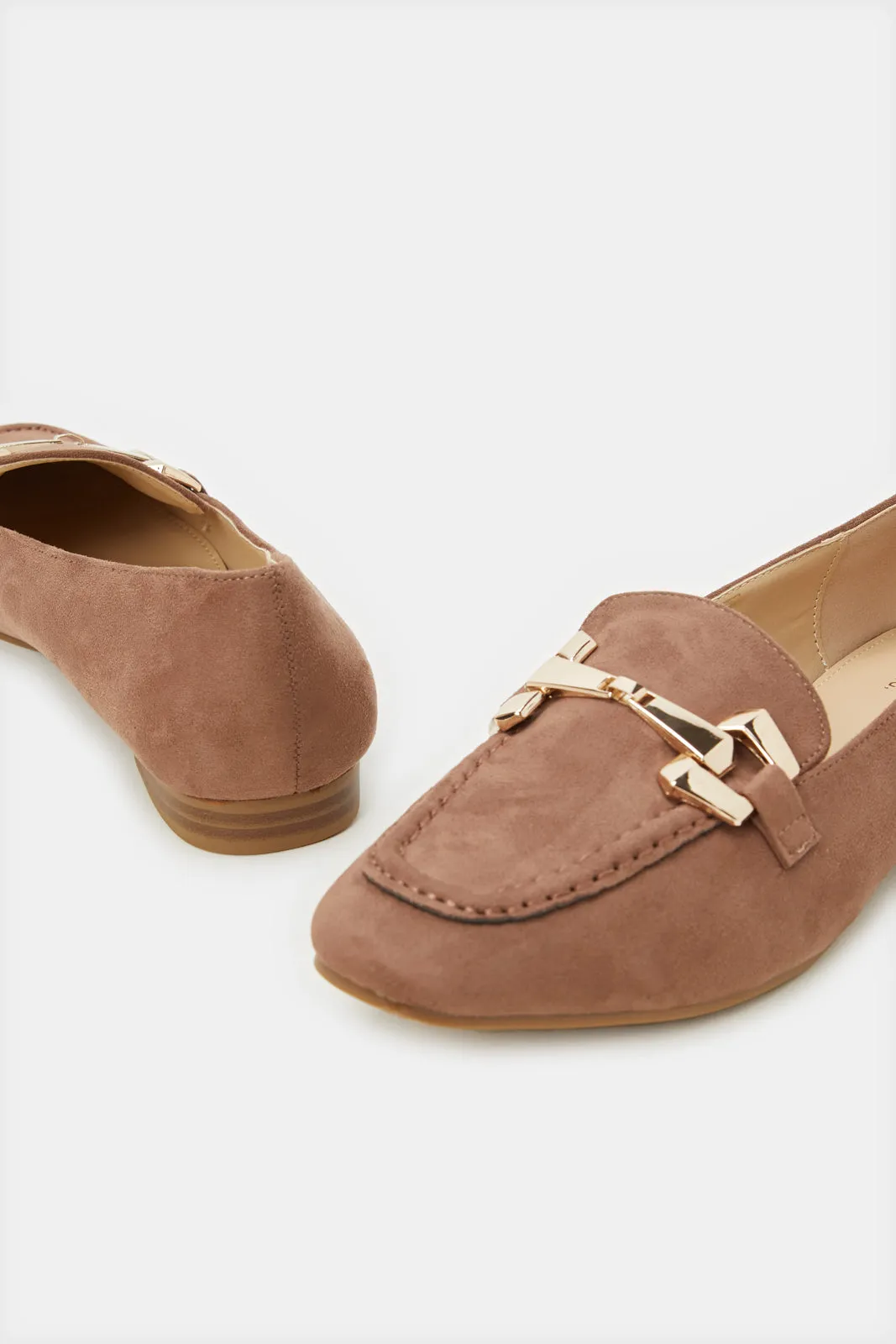 Women Brown Embellished Loafer sold by Redtag product image thumbnail 4