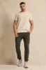 Men OliveTwill Joggers sold by Redtag
