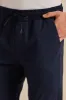 Men Navy Twill Joggers sold by Redtag