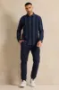 Men Navy Twill Joggers sold by Redtag