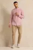 Beige Slim Fit Grament Dyed Chino Trousers sold by Redtag