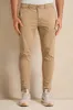 Beige Slim Fit Grament Dyed Chino Trousers sold by Redtag