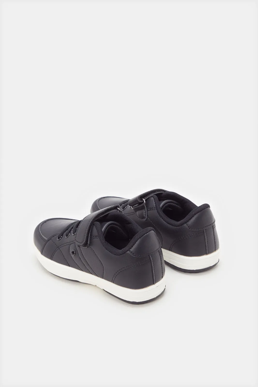 Boys Black Plain Sneakers sold by Redtag product image thumbnail 3