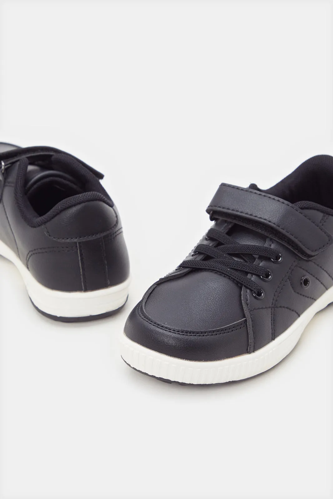 Boys Black Plain Sneakers sold by Redtag product image thumbnail 4