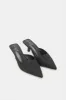 Women Black Printed Mule Shoes sold by Redtag