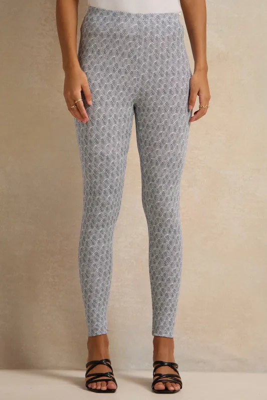 Women Multicolour Printed Leggings sold by Redtag